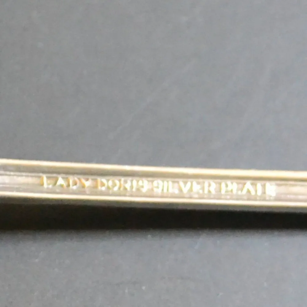 Vintage International Silver Lady Doris Silver Plate Ice Teaspoons Art Deco